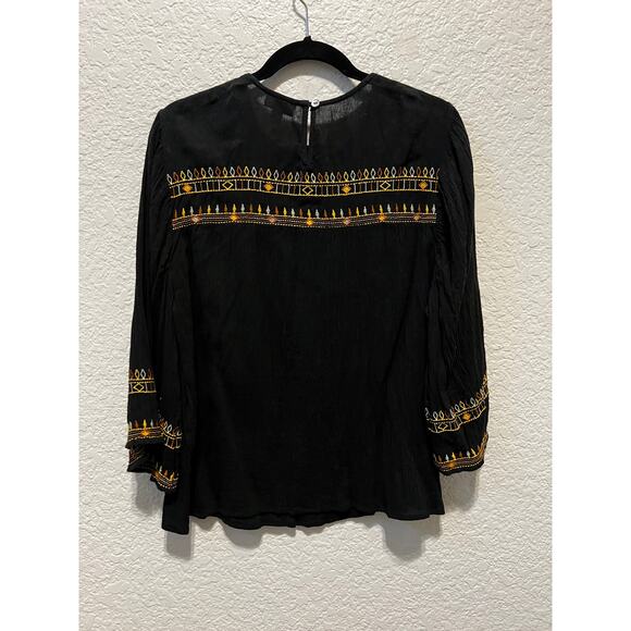 Women's J.Jill Smocked Gauze Top - Picture 2 of 6